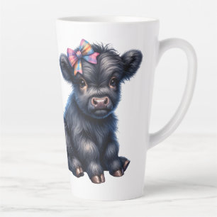 Tasse Latte Jolie vache des Highlands