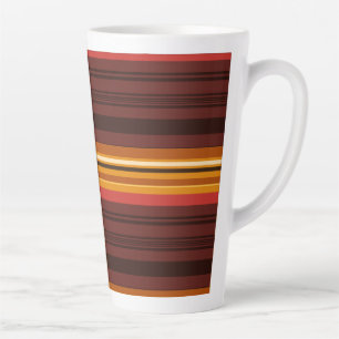 Tasse Latte Jolies rayures vintage