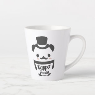 Tasse Latte Jote Dapper Panda Porté Chapeau Haut