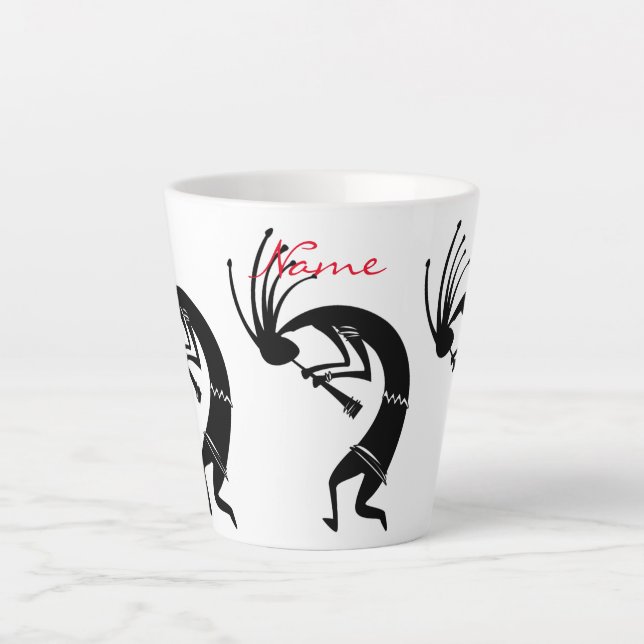 Tasse Latte Joueur de flûte Kokopelli Thunder_Cove (Devant)