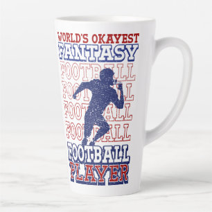 Tasse Latte Joueur de football Imaginaire américain le plus Ok