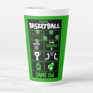 Tasse Latte Joueurs De Basket Junior