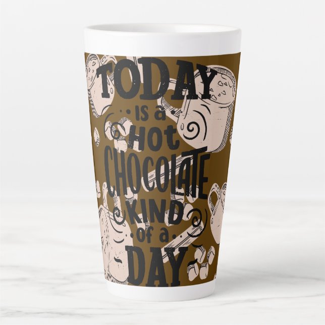 Tasse Latte Jour de Chocolat Chaud (Devant)