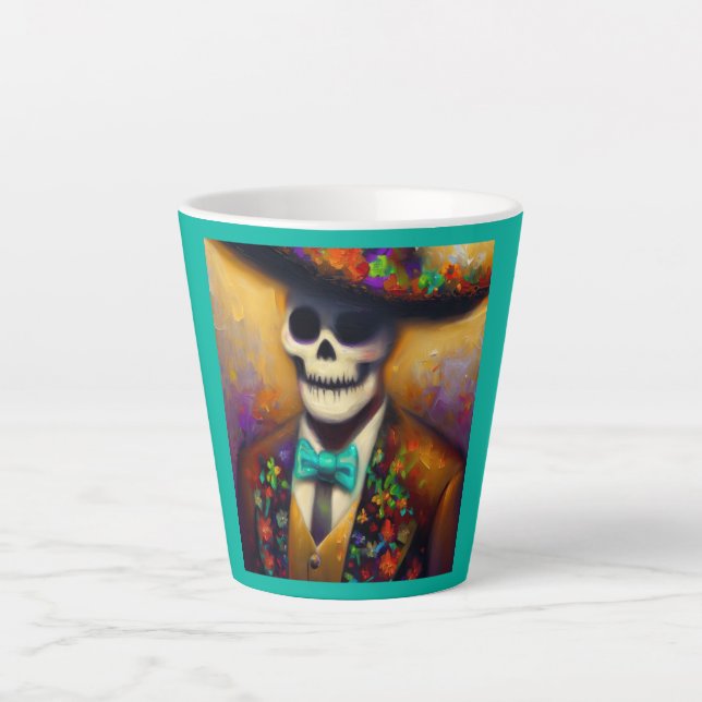 Tasse Latte Jour de l'homme mort 4 (Devant)