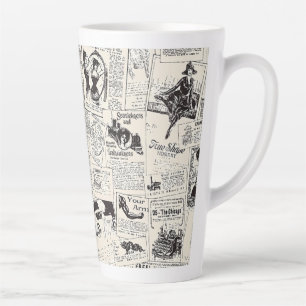 Tasse Latte Journal vintage
