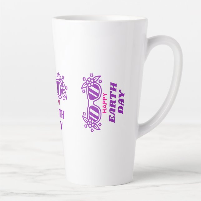 TASSE LATTE JOURNÉE DE LA TERRE HEUREUSE  (Droite)