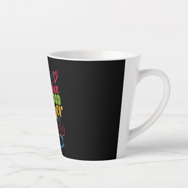 Tasse Latte Journée de l'enseignant L'influence d'un bon ensei (Droite)