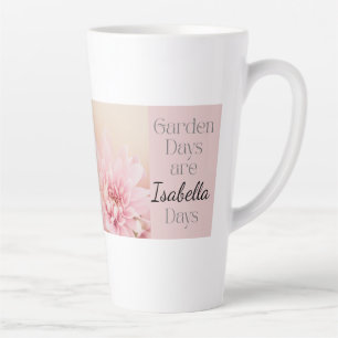 Tasse Latte Journées de jardinage personnalisées, Cadeau de ja