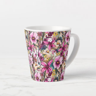 Tasse Latte Joy Floral