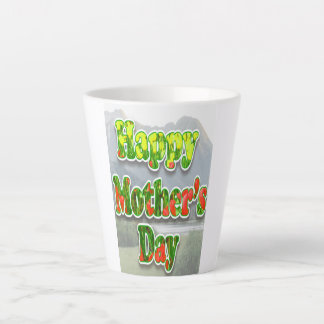 Tasse Latte Joyeuse Fête des Mères