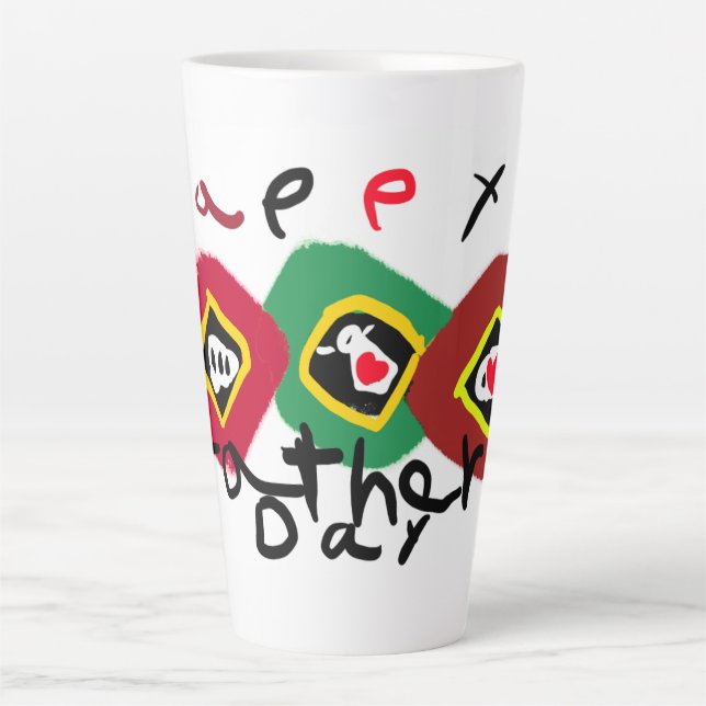 Tasse Latte Joyeuse fête des pères  (Devant)