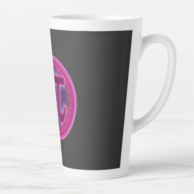 Tasse Latte Joyeuse Journée Pi Cadeau pour professeur de mathé (Droite)