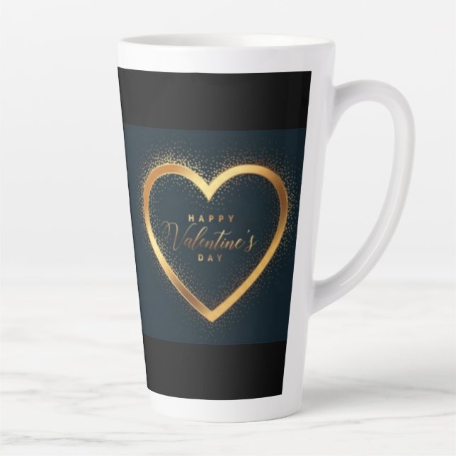 Tasse Latte Joyeuse Saint-Valentin ! (Droite)