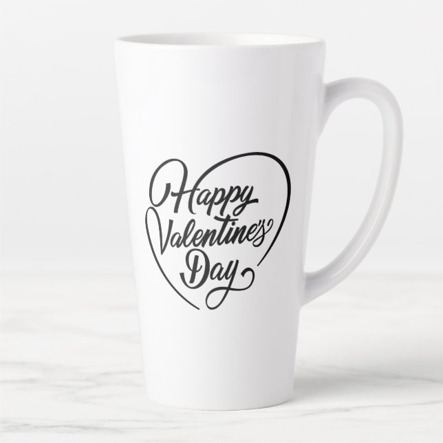 Tasse Latte Joyeuse Saint-Valentin-23823 (Droite)
