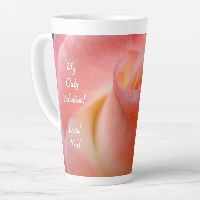 Tasse Latte Joyeuse Saint-Valentin Je T'Aime Bouteille d'Eau (Angle gauche)