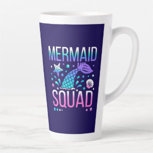 Tasse Latte Joyeux Anniversaire Conception de Fête Océanique d
