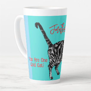 Tasse Latte Joyeux Anniversaire Vous Chat Tabby Cool Mens Mari