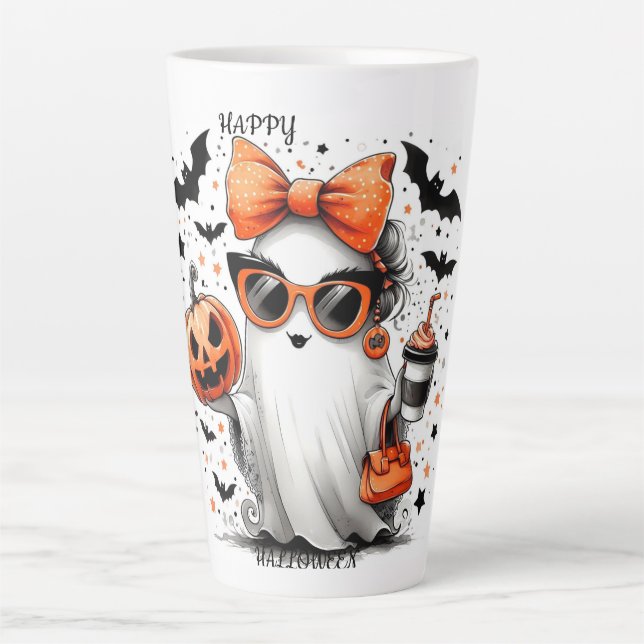 TASSE LATTE JOYEUX HALLOWEEN (Devant)