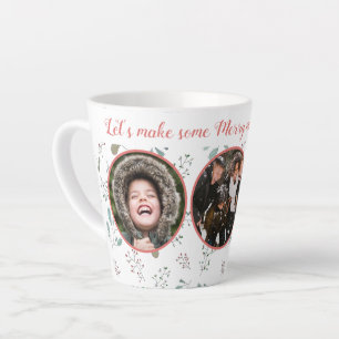 Tasse Latte Joyeux Moments Vacances Trois Photo