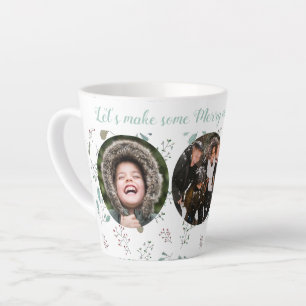 Tasse Latte Joyeux Moments Vacances Trois Photo