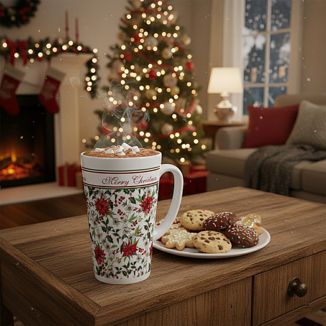Tasse Latte Joyeux Noël (Créateur téléchargé)