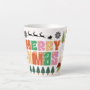 Tasse Latte Joyeux Noël cadeau de fête