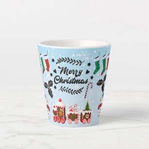 Tasse Latte Joyeux Noël cadeau de fêtes