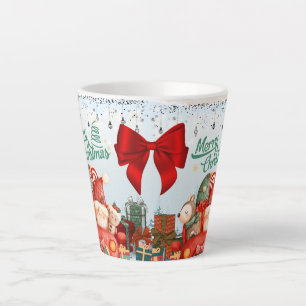 Tasse Latte Joyeux Noël cadeau de fêtes