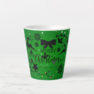 Tasse Latte Joyeux Noël cadeau de vacances