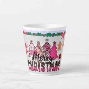 Tasse Latte Joyeux Noël cadeau de vacances