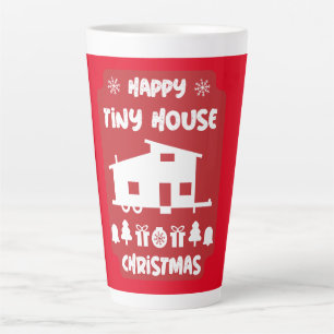 Tasse Latte Joyeux Noël de la petite maison
