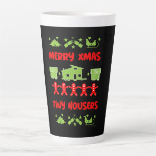 Tasse Latte Joyeux Noël de la petite maison