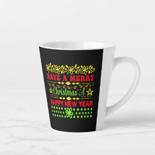Tasse Latte Joyeux Noël Une Bonne Année