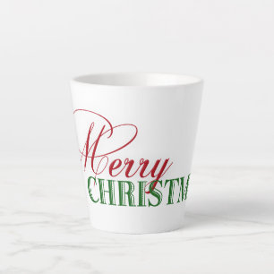 Tasse Latte Joyeux texte de Noël