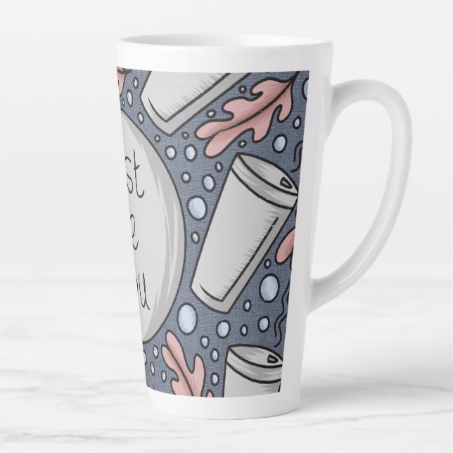 Tasse Latte Just be you- hand drawn illustration  (Droite)