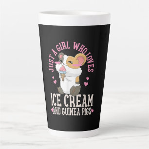 Tasse Latte Juste Une Fille Qui Aime La Crème De Glace Et Les