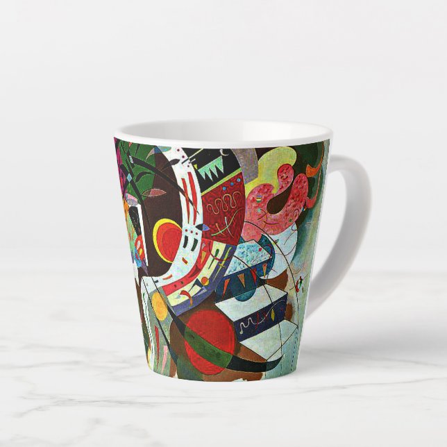 Tasse Latte Kandinsky - Courbe Dominante (Angle droit)