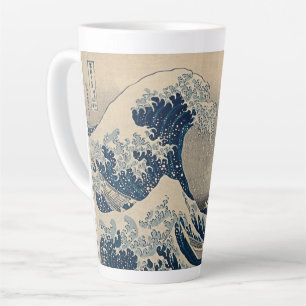 Tasse Latte Katsushika Hokusai. La Grande Vague au large de Ka