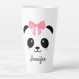 Tasse Latte Kawaii panda mignonette personnalisée