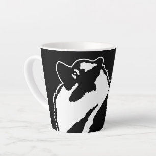 Tasse Latte Keeshond Graphics - Cute Original Chig Art