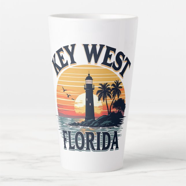 Tasse Latte key west  florida (Devant)