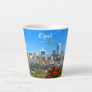 Tasse Latte Kigali, Rwanda - Toits d'une ville moderne