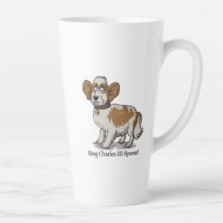 Tasse Latte King Charles III Spaniel - Cartoon