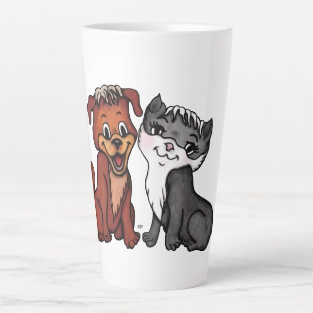 Tasse Latte Kitty et Puppy (Devant)