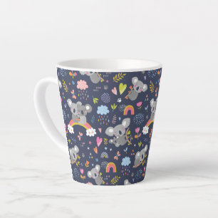 Tasse Latte Koala Rainbow Love Motif