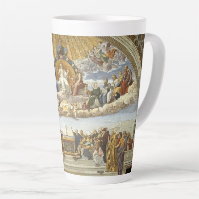 Tasse Latte La Dispute du Saint Sacrement, Raphaël Sanzio (Angle droit)