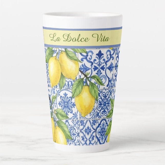 Tasse Latte La Dolce Vita Citron de Sicile (Devant)
