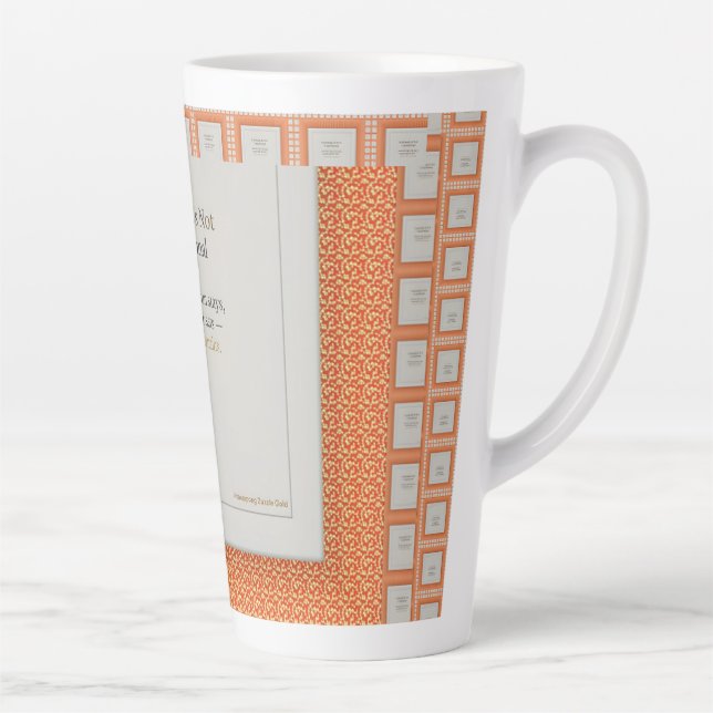 Tasse Latte La gratitude demeure : la quiétude garde la gratit (Droite)
