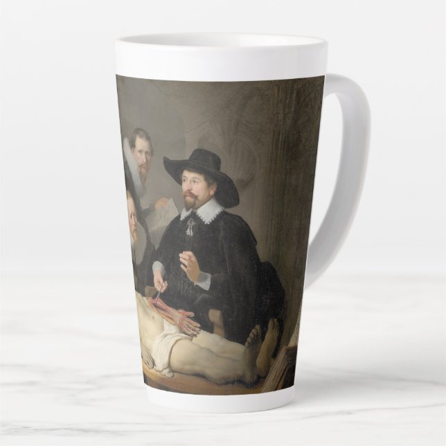 Tasse Latte La leçon d'anatomie du Dr Nicolaes Tulp (Angle droit)