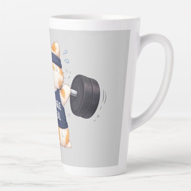 Tasse Latte La lutte est réelle (Droite)